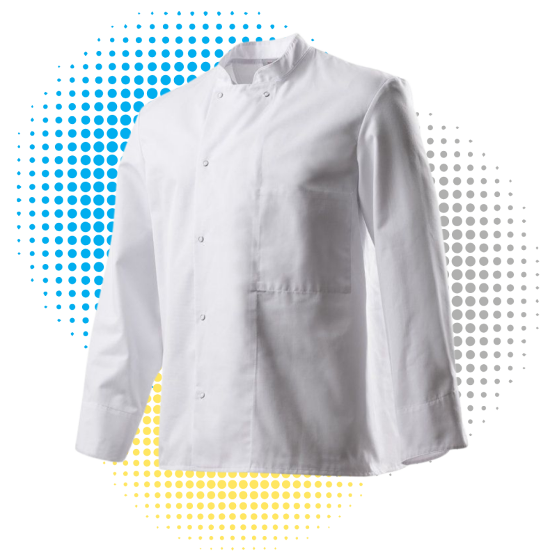 Veste de Cuisine - Manche Longue INOX