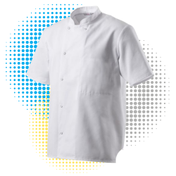 Veste de Cuisine - Manche Courte INOX