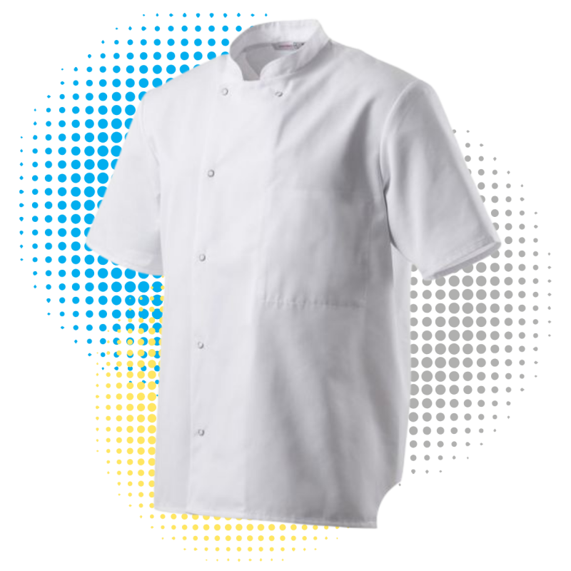 Veste de Cuisine - Manche Courte INOX
