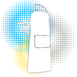 Tablier unis avec Bavette